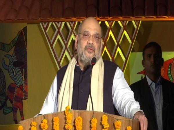 Union Home Minister Amit Shah speaking at the inauguration of Aadi Mahotsava event in New Delhi on Saturday. Photo/ANI