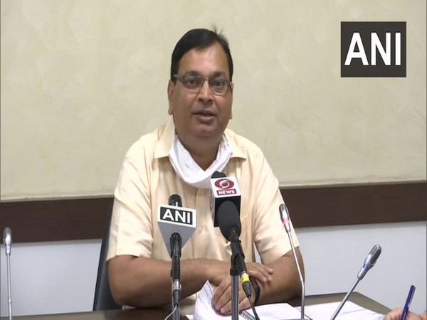 Amit Mohan Prasad, Principal Secretary, Health, speaking during a daily press briefing on COVID-19 situation on Tuesday in Lucknow.