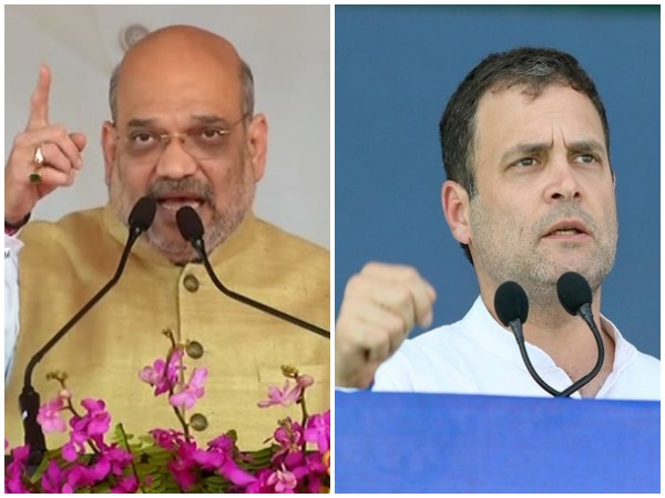BJP president Amit Shah and Congress leaders Rahul Gandhi