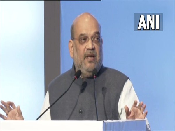 Union Home Minister Amit Shah addressing the 94th Annual General Meeting of FICCI in Delhi on Friday. [Photo/ANI]