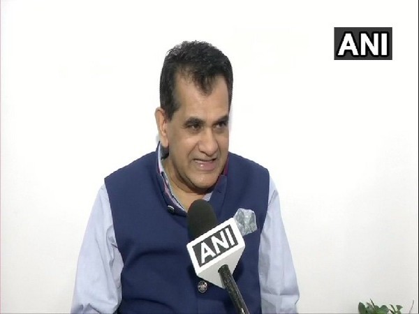 Niti Aayog CEO Amitabh Kant speaking to ANI in New Delhi on July 5. Photo/ANI