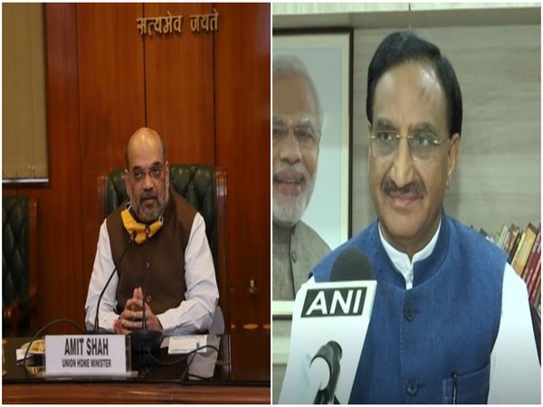 Union Home Minister Amit Shah and Union Education Minister Ramesh Pokhriyal Nishank (File photo)