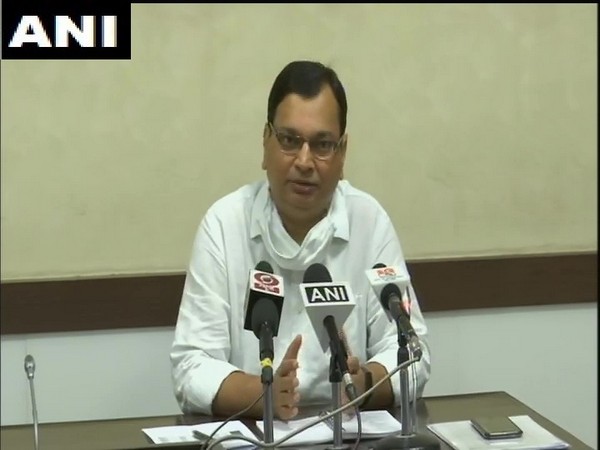Uttar Pradesh Principal Health Secretary Amit Mohan Prasad during a press conference in Lucknow on Sunday. (Photo/ANI)