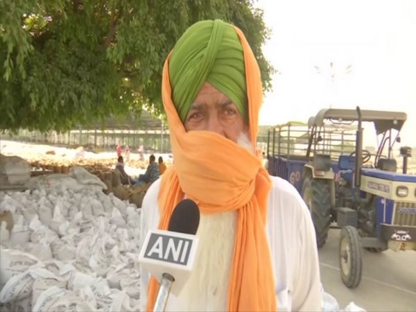 Lakhvir Singh, a farmer speaking to ANI in Amritsar on Thursday. Photo/ANI