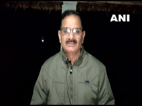 ASP Ajay Pratap speaking to reporters in Amroha in Uttar Pradesh.