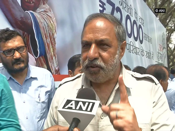 Congress leader Anand Sharma talking to ANI in New Delhi on Sunday. Photo/ANI