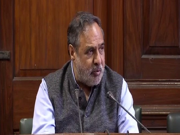 Congress leader Anand Sharma speaking to media in New Delhi on Wednesday. 