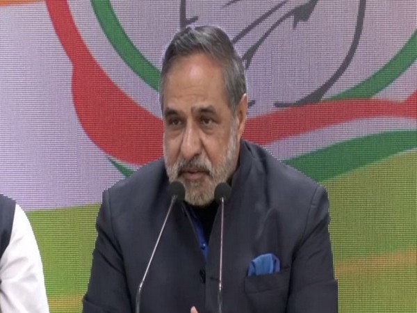 Senior Congress leader Anand Sharma speaking to reporters here on Saturday
