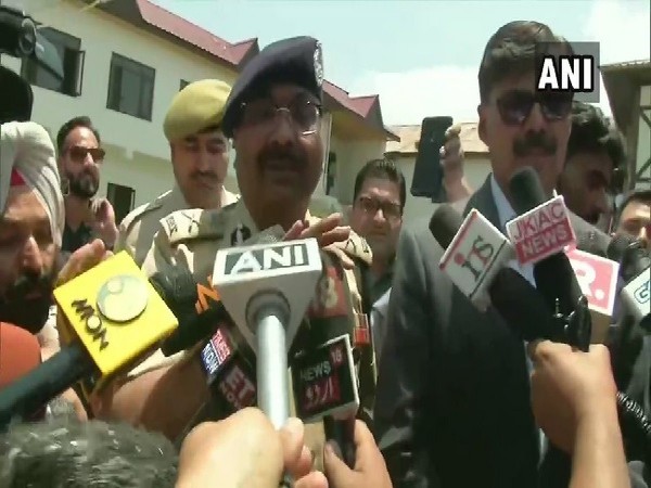 Jammu and Kashmir DGP Dilbag Singh speaking to media in Anantnag on June 17. Photo/ANI