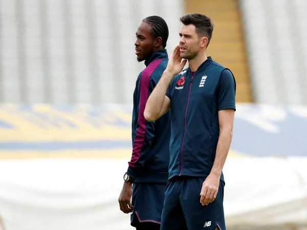 England pacer James Anderson with Jofra Archer 