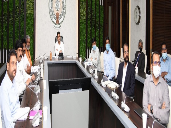 Andhra Pradesh Chief Minister YS Jagan Mohan Reddy during the launch event. (Photo/ANI)