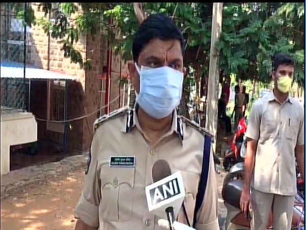 RK Meena, CP Visakhapatnam city speaking to ANI on Thursday. 