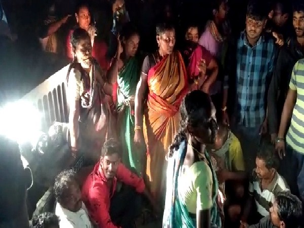 A visual from the spot in Krishna district of Andhra Pradesh. 