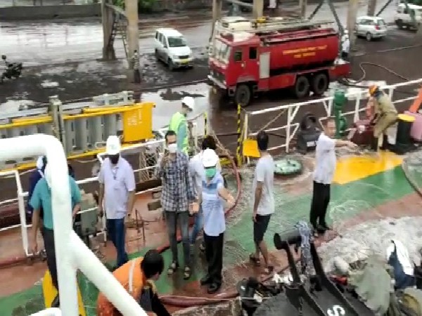 A visual from the spot of the fire incident. (Photo/ANI)