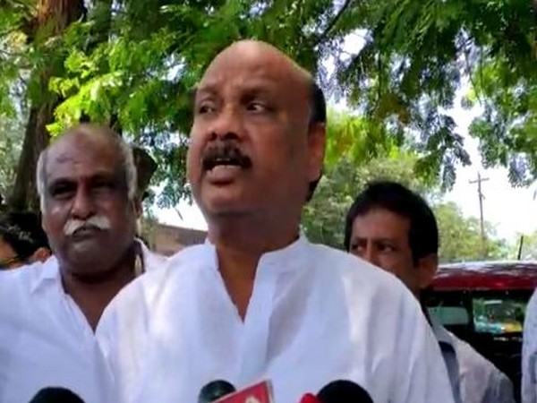 Former minister and Telugu Desam Party (TDP) leader Ayyana Patrudu speaking to media persons on Saturday. Photo/ANI