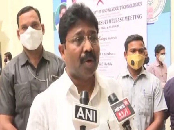 Andhra Pradesh Education Minister Adimulapu Suresh (Photo/ANI)
