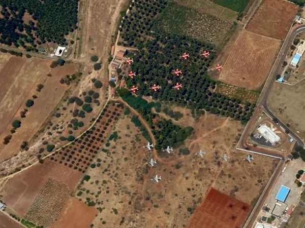 IAF's Surya Kiran aerobatic carries out flying display in Coimbatore