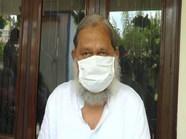 Haryana Home Minister Anil Vij speaking to ANI in Ambala. [Photo/ANI]