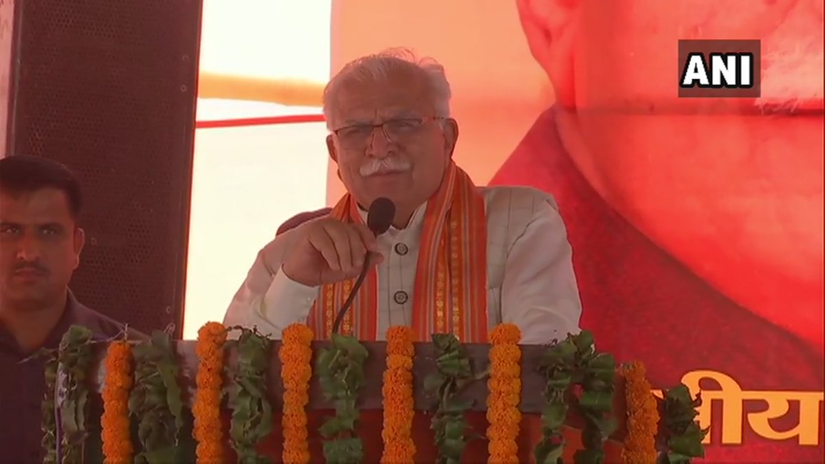 Haryana Chief MinisterManohar Lal Khattar