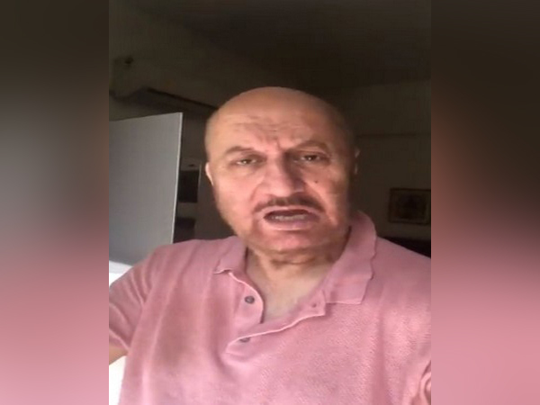 A still from the video shared by actor Anupam Kher (Image courtesy: Twitter) 