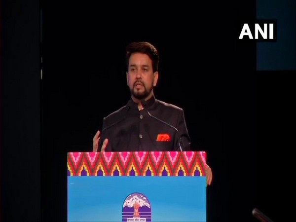 Union Minister Anurag Thakur speaking at an event on Friday. Photo/ANI