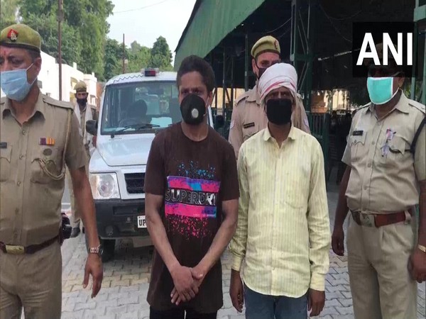 Accused at the police station in Meerut (Photo/ANI)