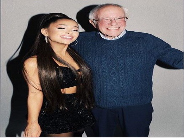 Arinana Grande and Bernie Sanders (Image courtesy: Instagram)
