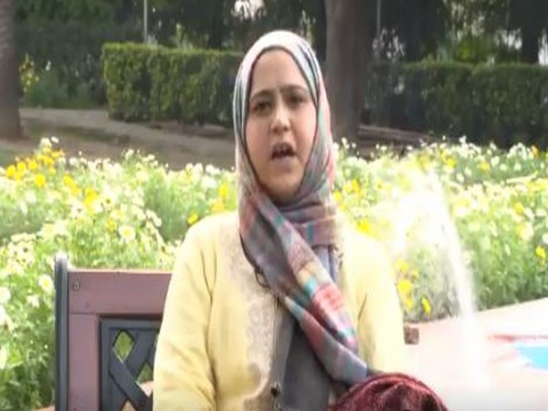 Woman craft artist Arifa Jan from Jammu and Kashmir  Photo/ANI