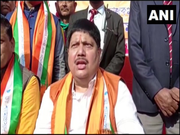 BJP MP Arjun Singh during a press conference on Sunday. (Photo/ANI)