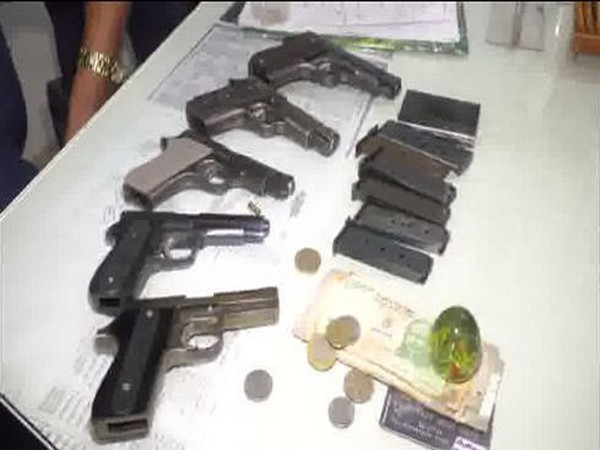 Weapons recovered from the arrested accuseds