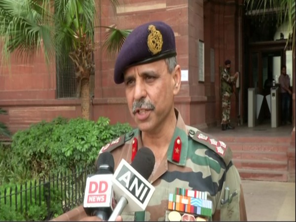 Brigadier Anupam Sharma speaking to reporters in New Delhi on Friday. Photo/ANI