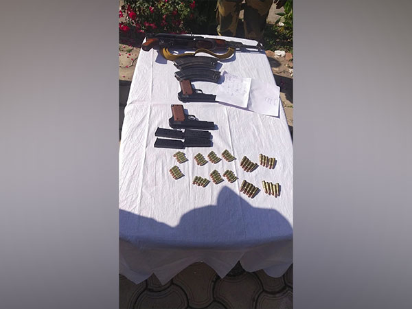 Arms and Ammunition Cache busted from Akhnoor International Border (Photo/ANI)