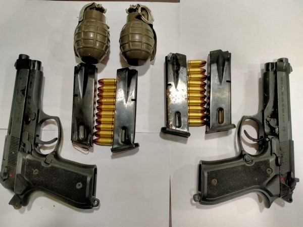 Visual of arms and ammunition seized by the Punjab Police (Photo/ANI)
