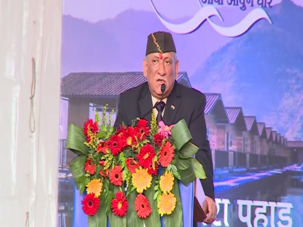 Army Chief Bipin Rawat speaking at an event in Tehri, Uttarakhand, on Sunday. Photo/ANI