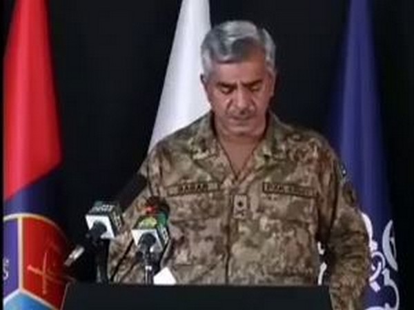 DG-ISPR Major General Babar Iftikhar addressing a press conference in Rawalpindi about troops deployment.