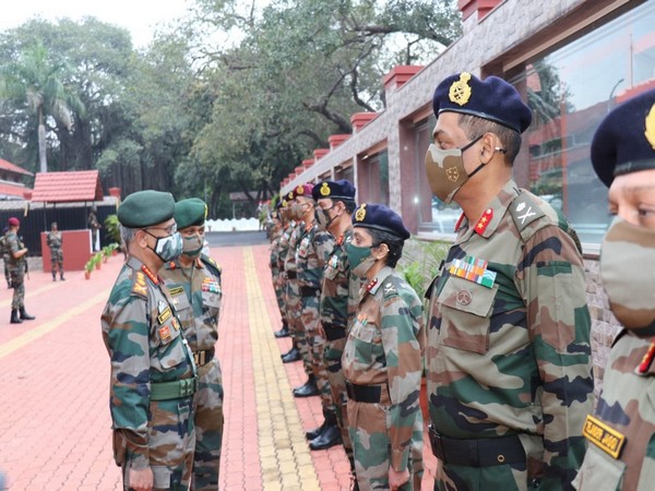 The Chief of Army Staff, General MM Naravane on Friday visited the headquarters of Pune-based Southern Command. (Photo/ANI)