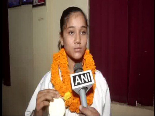 Arpita Singh, gold medalist, talking to ANI on Sunday.  