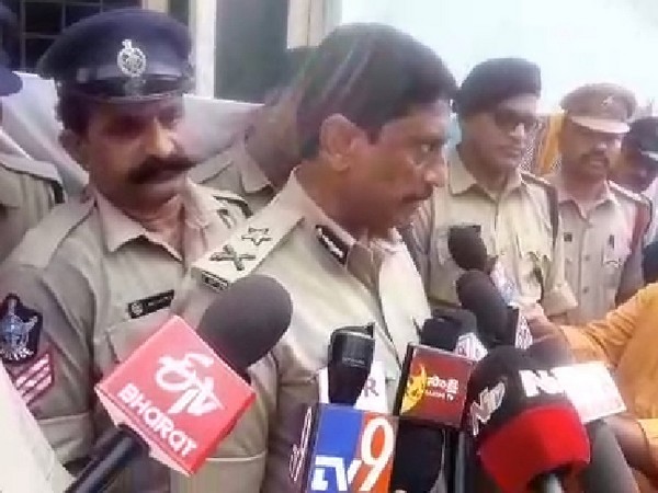Police Commissioner Visakhapatnam, RK Meena speaking to media on Saturday.