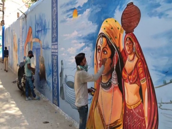 Jodhpur walls with with colorful mural art painting. (Photo/ANI)