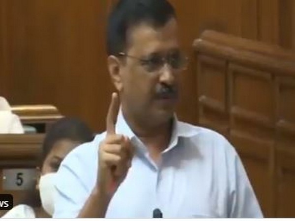 Delhi Chief Minister Arvind Kejriwal speaking in Delhi Assembly on Monday. (Photo/ANI)