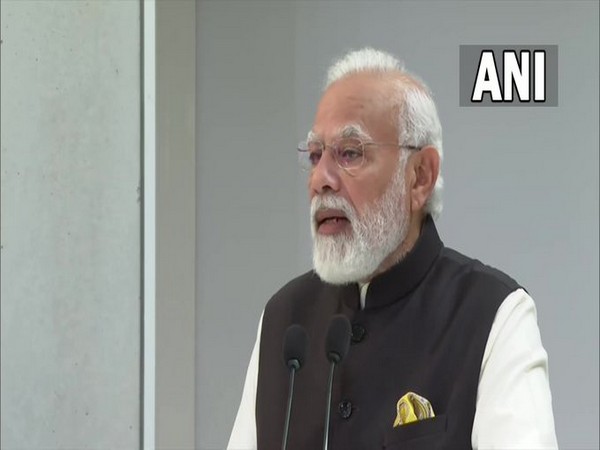 Prime Minister Narendra Modi speaking at the joint press meet with Danish PM Frederiksen in Copenhagen on Tuesday.