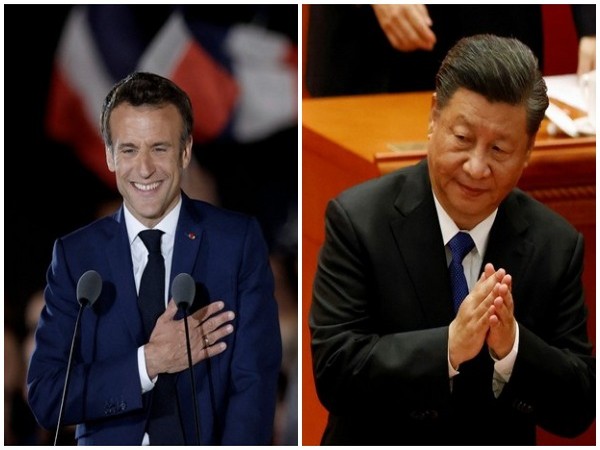 French President Emmanuel Macron and Chinese President Xi Jinping