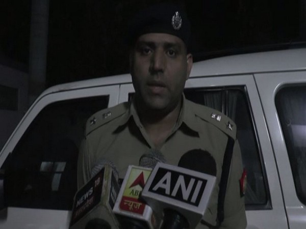 Superintendent of Police (SP), Vijay Dhul speaking to reporters. (Photo/ANI)