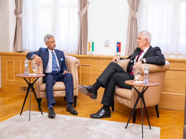 External Affairs Minister (EAM) S Jaishankar and Slovakia Foreign Minister Ivan Korcok (Photo Credit: Jaishankar twitter)