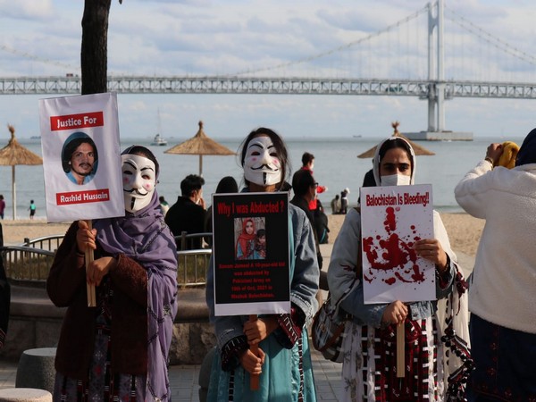 Members of Baloch National Movement during protests