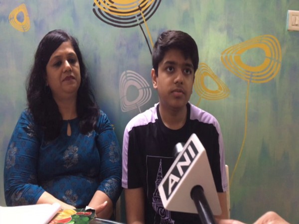 Sambhav Jain along with his mother Meenal Jain (Photo/ANI)