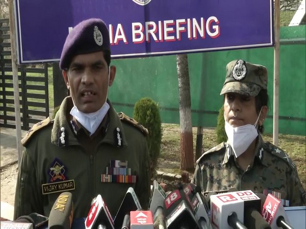 Vijay Kumar, IGP Kashmir, speaking to reporters on Friday.