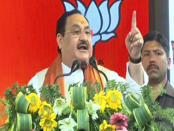 The Bharatiya Janta Party national president Jagat Prakash Nadda speaking in Varanasi on Sunday.