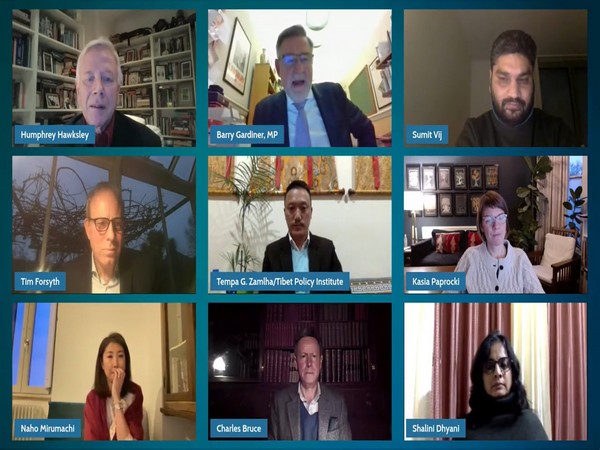  Invitees holding discussions during a webinar on 'South Asia: In the Throes of an Environmental Crisis' organised by The Democracy Forum