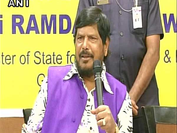 Union Minister Ramdas Athawale (file pic/ANI).
